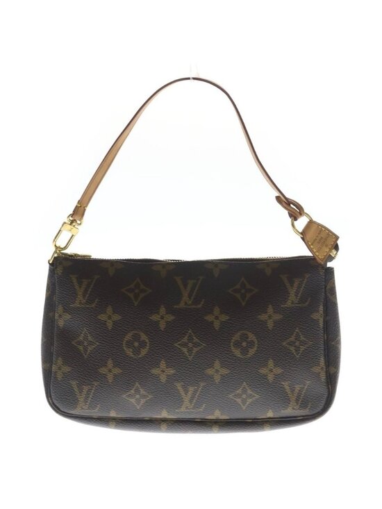 Louis Vuitton Handbags - ★SOLD★ Louis Vuitton Pochette Monogram Leather Pouch Handbag Gold Brown